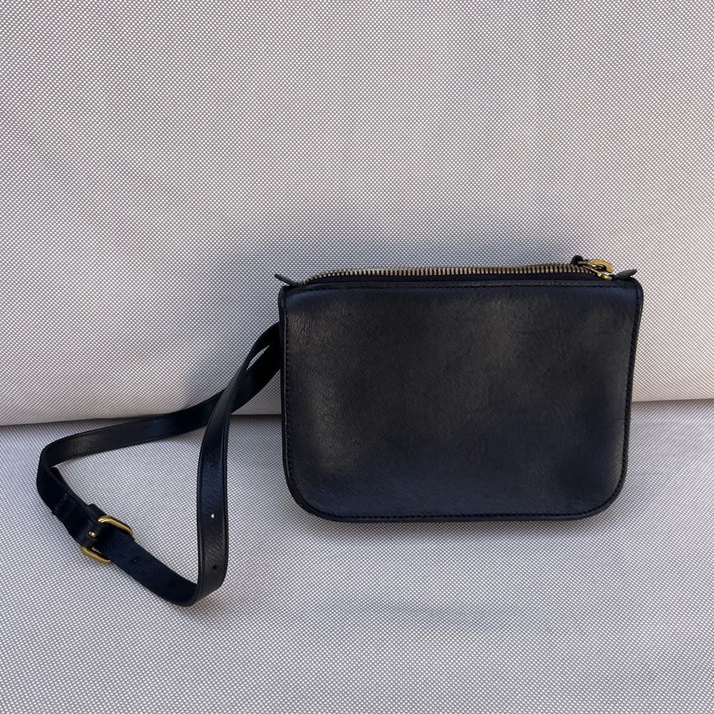 Madewell Black Leather Belt Bag